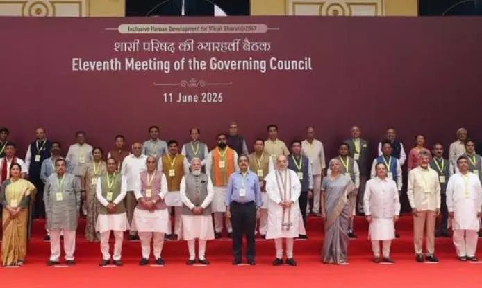Naidu Unveils Swarna Andhra 2047 Vision at NITI Aayog Meet Naidu Unveils Swarna Andhra 2047 Vision at NITI Aayog Meet