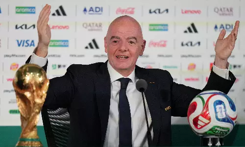 FIFAs Infantino Shrugs Off Referee Entry Row, Defends Ticket Prices FIFAs Infantino Shrugs Off Referee Entry Row, Defends Ticket Prices
