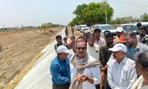TG Minister Directs Officials to Speed Up SLBC Works