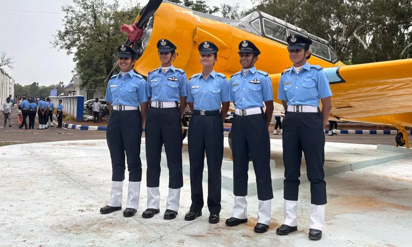Five NDA Women Cadets Make History At Dundigal Five NDA Women Cadets Make History At Dundigal