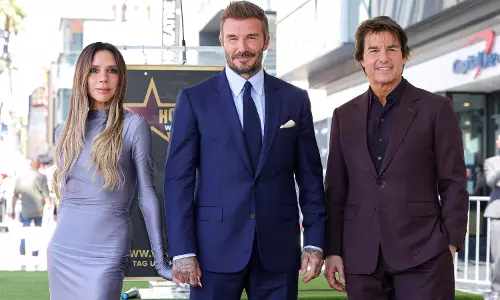 David Beckham Receives Hollywood Walk of Fame Star, Tom Cruise Attends Ceremony David Beckham Receives Hollywood Walk of Fame Star, Tom Cruise Attends Ceremony