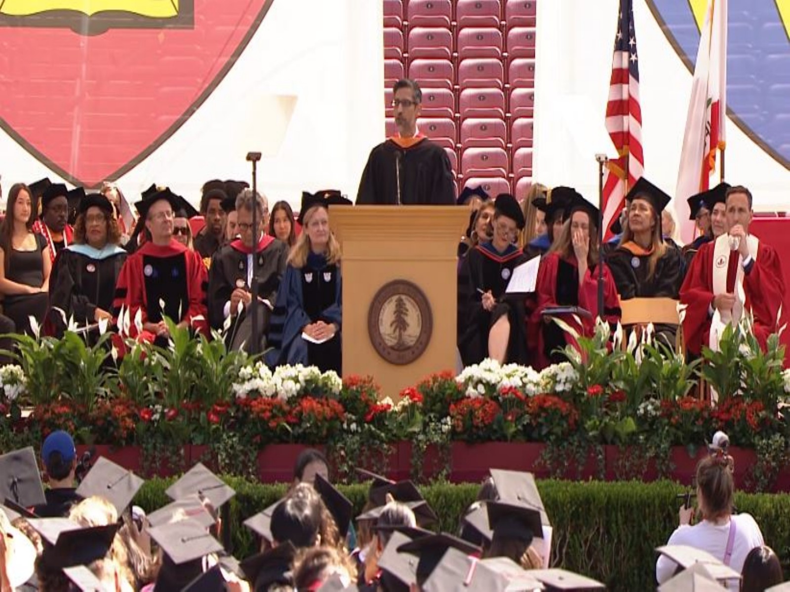 Students Walk Out During Sundar Pichai's Stanford Speech