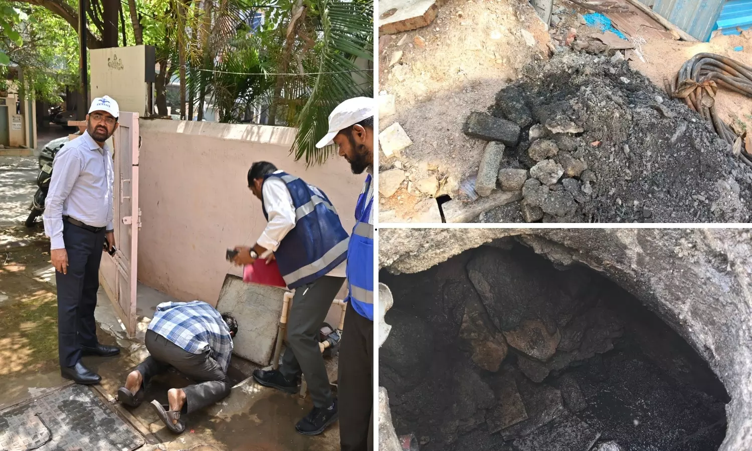 Manhole Collapses, Sewage Spills in Khairatabad Manhole Collapses, Sewage Spills in Khairatabad