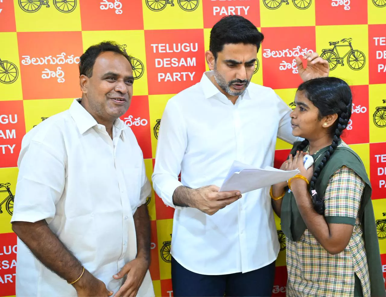 Lokesh Hears Public Grievances on 90th Day of Praja Darbar Lokesh Hears Public Grievances on 90th Day of Praja Darbar