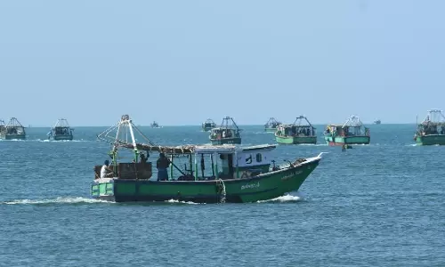Two Tamil Nadu Boats Seized for Illegally Fishing in AP Waters