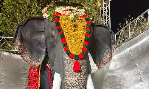 Vanamahotsavam: Robotic Elephant Steals The Show Vanamahotsavam: Robotic Elephant Steals The Show