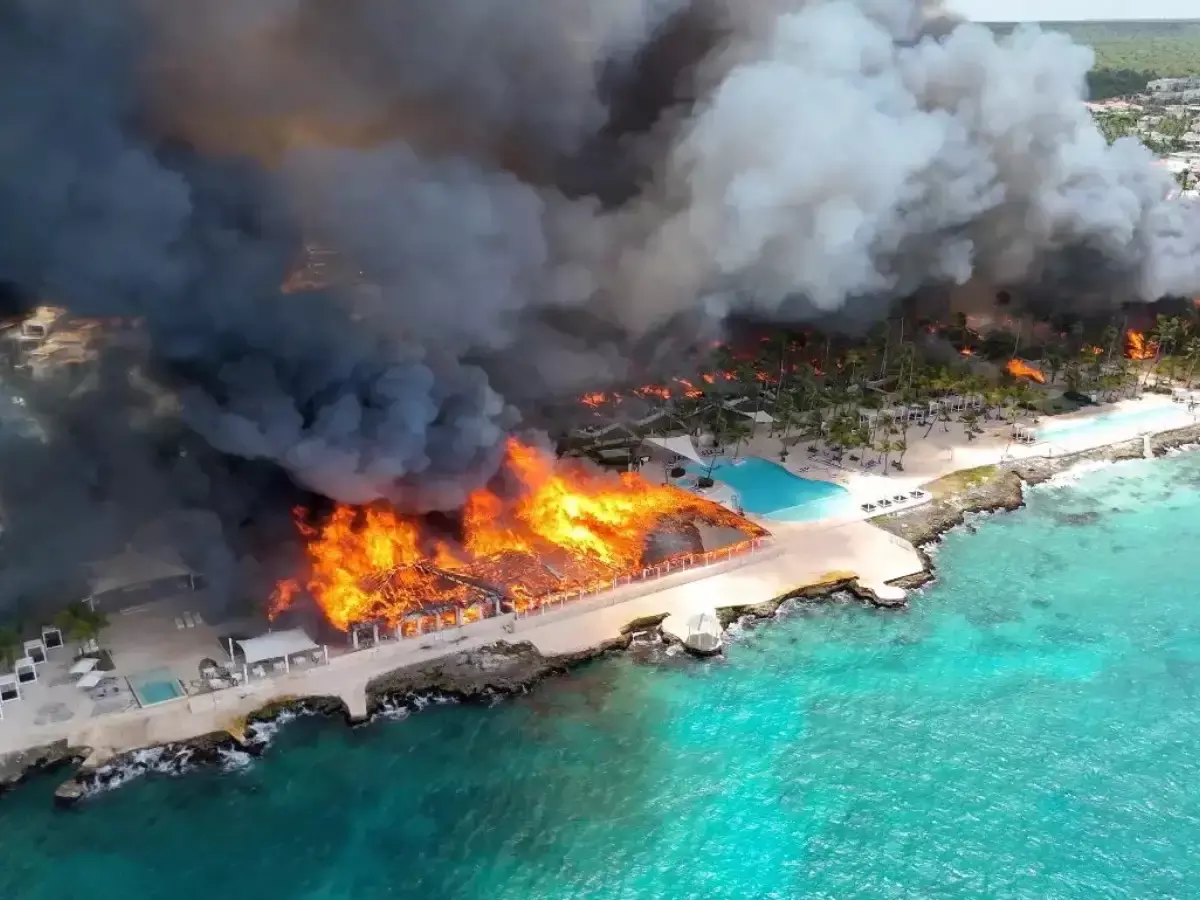 Massive Fire Destroys Resort In Dominican Republic Massive Fire Destroys Resort In Dominican Republic