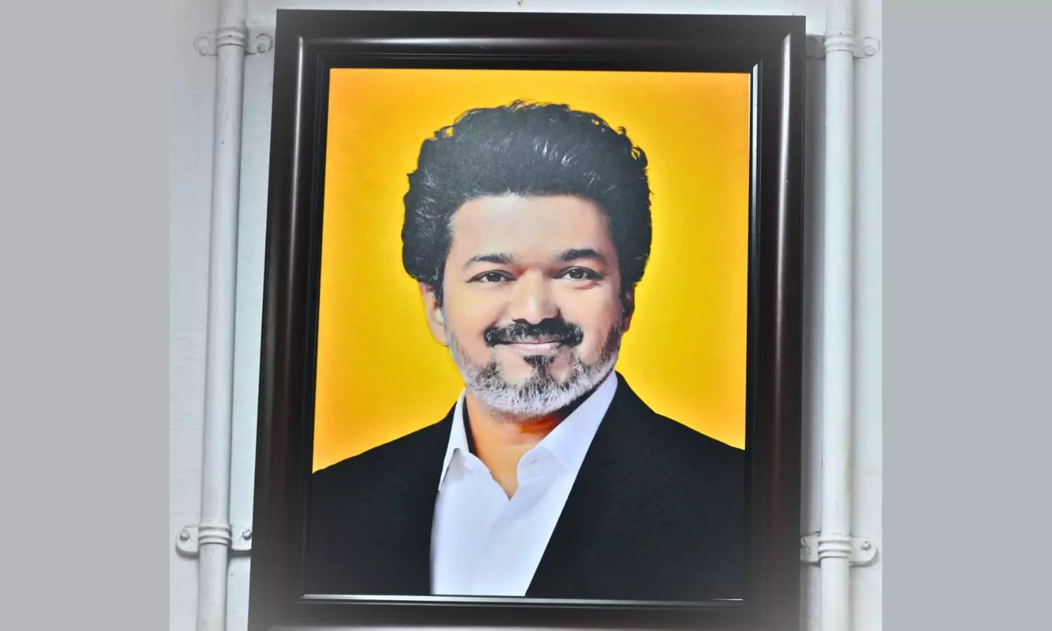 Row Erupts in TN Over TVK Cadre Placing CM Vijay’s Photo in Classroom Row Erupts in TN Over TVK Cadre Placing CM Vijay’s Photo in Classroom