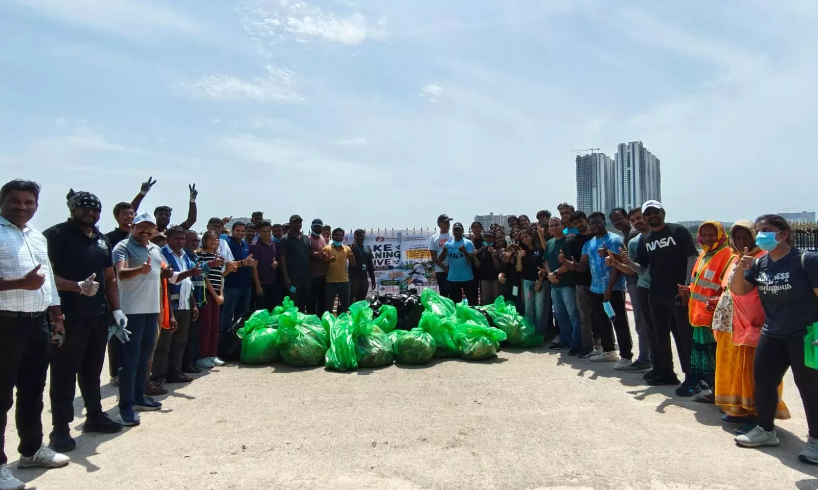 Lake Cleanup Drive At Gopi Cheruvu Lake Cleanup Drive At Gopi Cheruvu