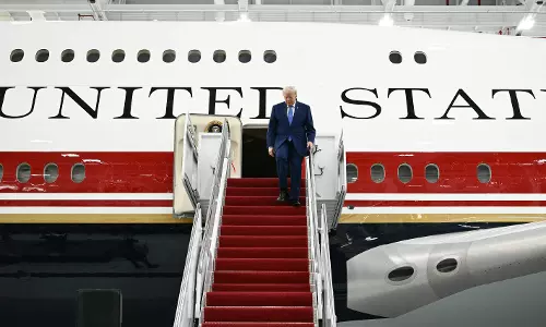 Trump Unveils New Air Force One, a Gift from Qatar