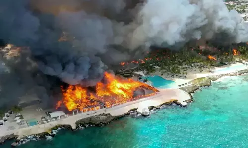 Massive Fire Destroys Resort In Dominican Republic