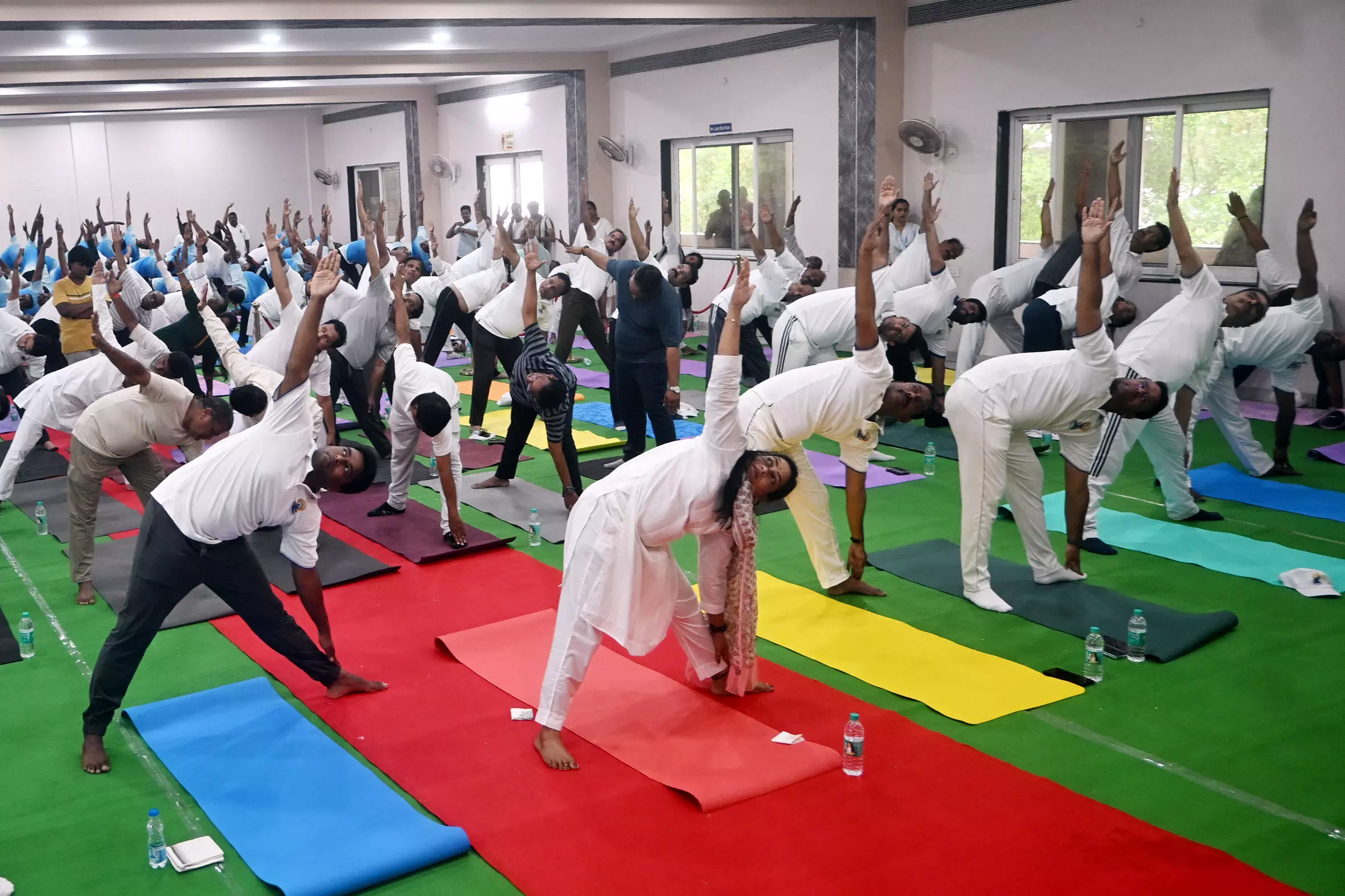 Visakhapatnam: Anitha Calls For Daily Yoga To Beat Stress Visakhapatnam: Anitha Calls For Daily Yoga To Beat Stress