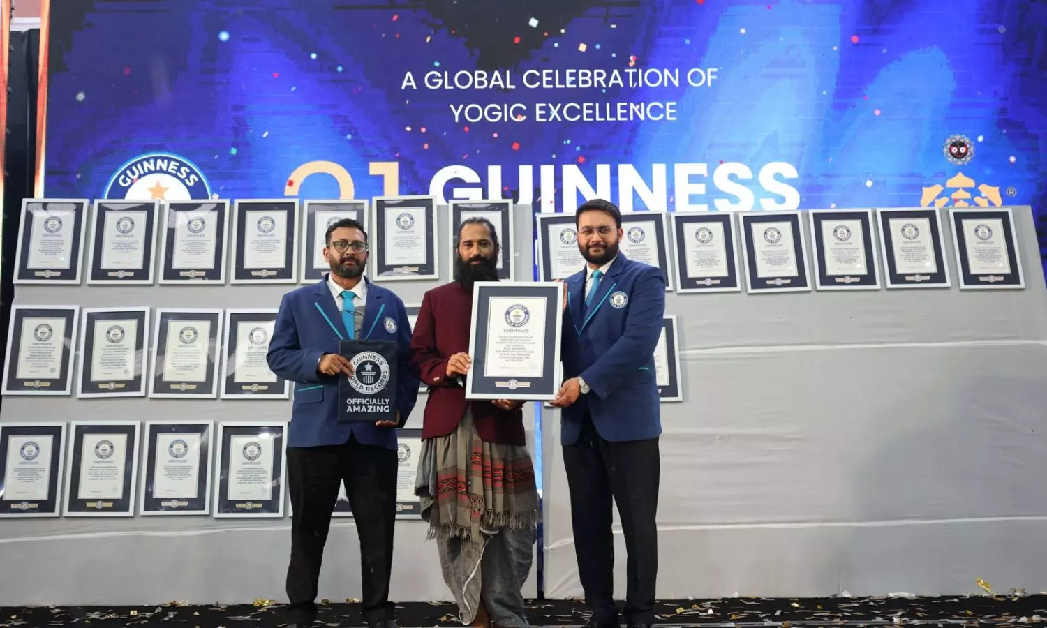 Akshar Yoga Kendraa Creates Global History With 21 Guinness World Records on International Yoga Day 2026 Akshar Yoga Kendraa Creates Global History With 21 Guinness World Records on International Yoga Day 2026