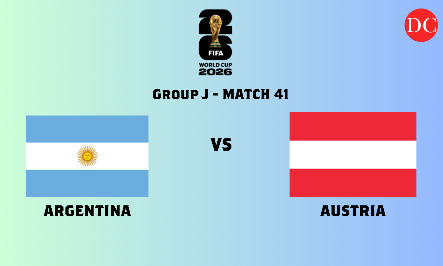 FIFA World Cup 2026 LIVE: Argentina vs Austria at Dallas Stadium