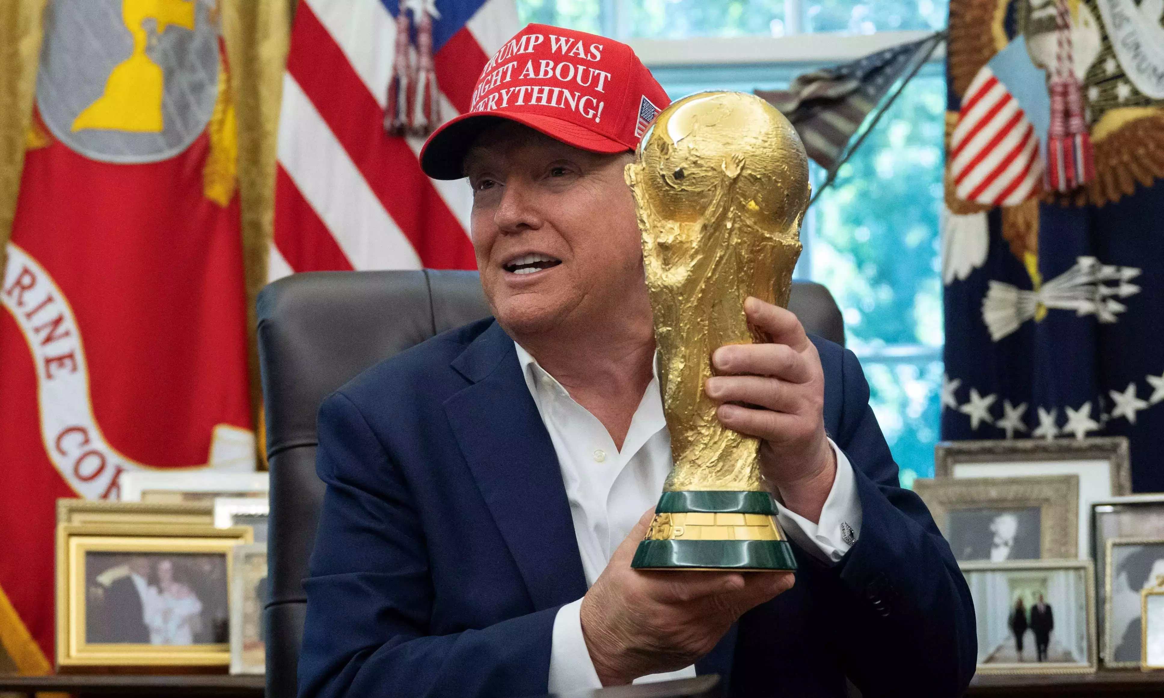 Trump To Present Trophy at FIFA World Cup 2026 Final, Says Infantino Trump To Present Trophy at FIFA World Cup 2026 Final, Says Infantino