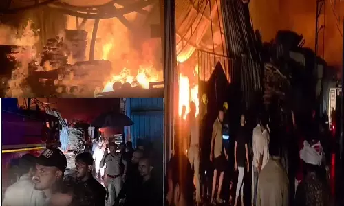 Major Fire Breaks Out At Furniture Factory In Gudimalkapur