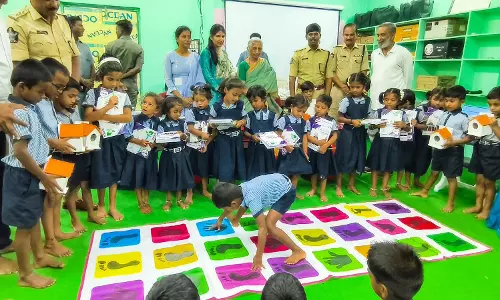 Discover Anantapur Donates Educational Materials To Rakshak School Discover Anantapur Donates Educational Materials To Rakshak School