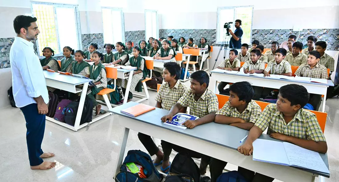 Lokesh Wants AP Education System to Become a Role Model for India Lokesh Wants AP Education System to Become a Role Model for India