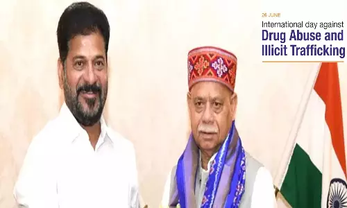 Telangana Guv, CM Urge People To Join Hands In Preventing Drug Abuse Telangana Guv, CM Urge People To Join Hands In Preventing Drug Abuse
