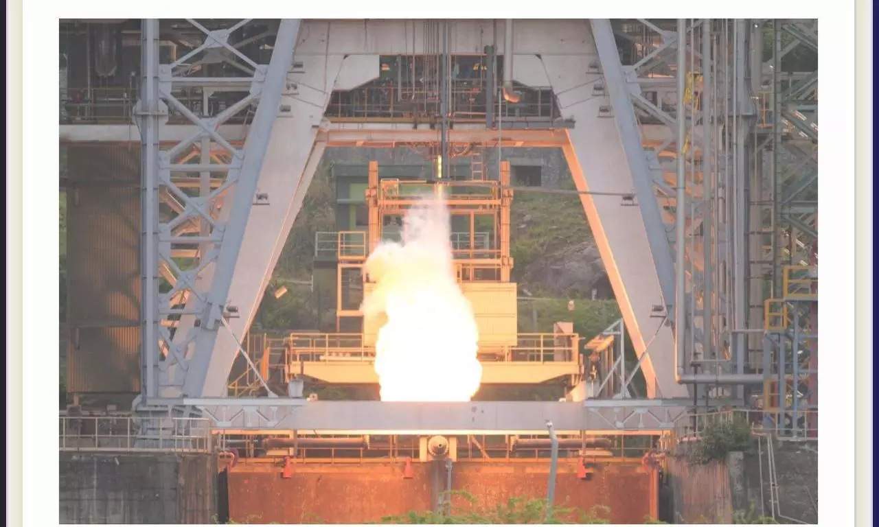 Isro’s Hot Test Of Semi-Cryogenic Engine At High Thrust Successful