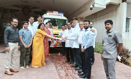Nims Receives BLS Ambulance worth Rs 30 Lakh Nims Receives BLS Ambulance worth Rs 30 Lakh