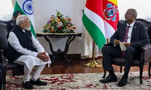 PM Modi Holds Delegation-Level Talks with Seychelles President