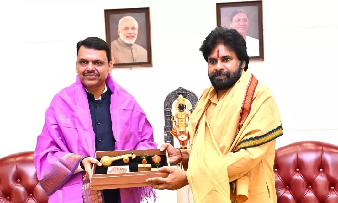 Pawan Kalyan Thanks Fadnavis for Translocation of 2 Female Tigers to AP Pawan Kalyan Thanks Fadnavis for Translocation of 2 Female Tigers to AP