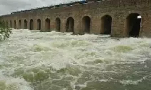 Himayat Sagar Continues Water Release as Inflows Decline Himayat Sagar Continues Water Release as Inflows Decline