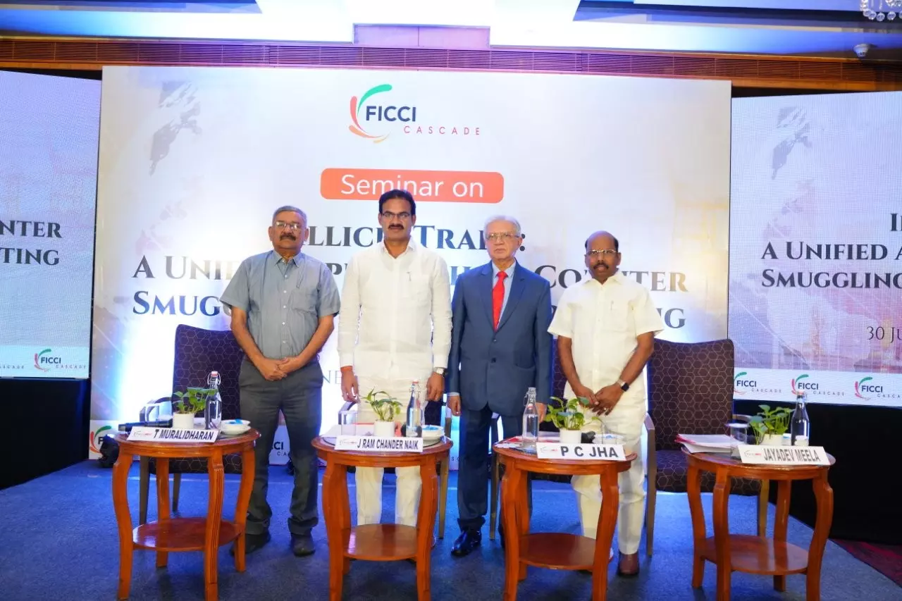 Telangana Dy Speaker Calls for Unified Action Against Smuggling, Counterfeiting Telangana Dy Speaker Calls for Unified Action Against Smuggling, Counterfeiting