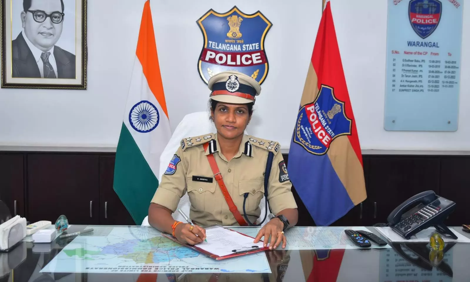 Swetha Reddy Takes Charge As Warangal Police Commissioner Swetha Reddy Takes Charge As Warangal Police Commissioner