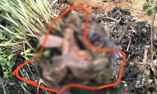 Decomposed Body Found During Desilting of Drain in Medchal-Malkajgiri Decomposed Body Found During Desilting of Drain in Medchal-Malkajgiri