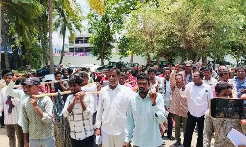 Tribal Stage Padayatra Against Face App for VB-G Ram G Amid Signal Issues Tribal Stage Padayatra Against Face App for VB-G Ram G Amid Signal Issues