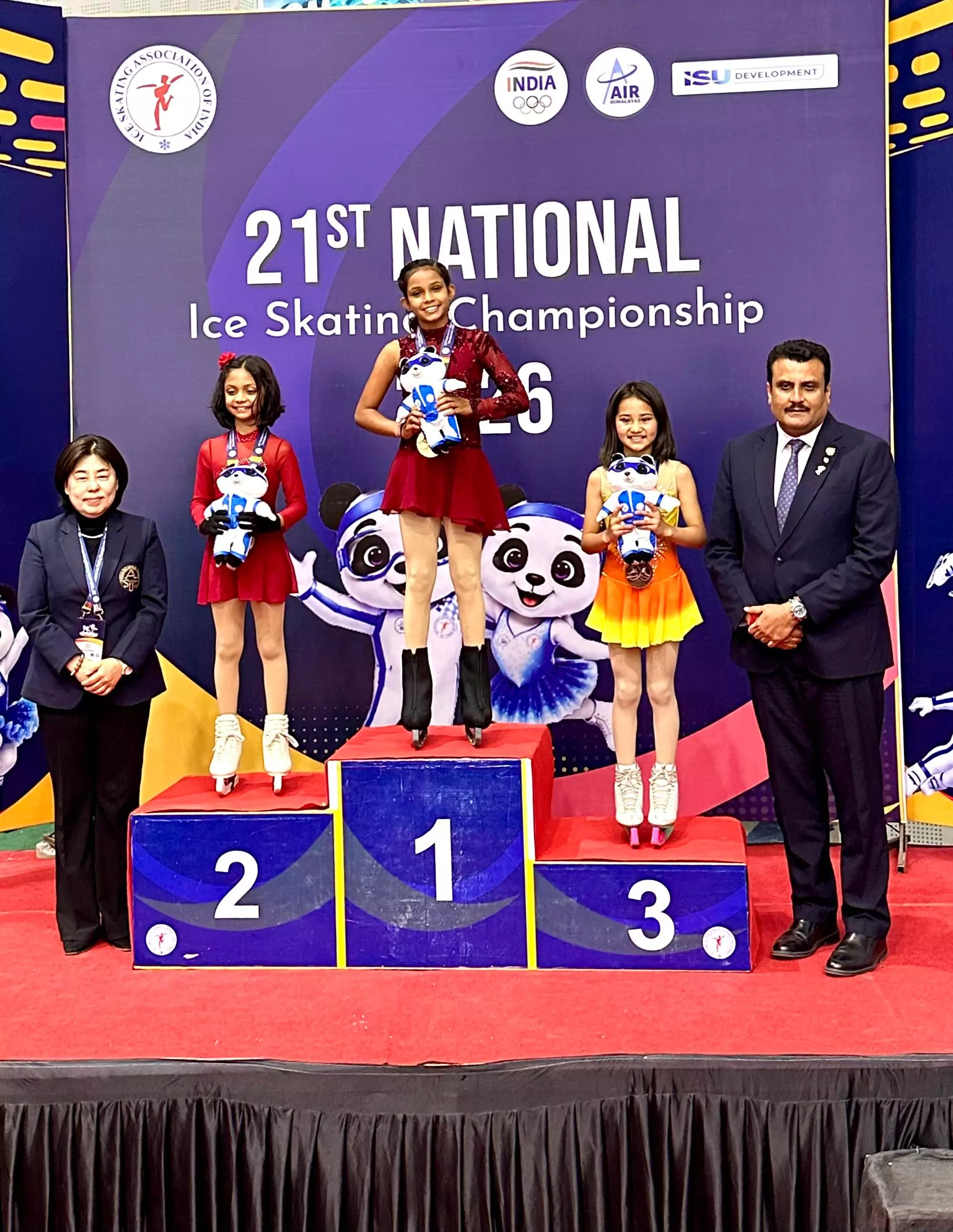 Hyderabads Advika Muthar Wins Gold at National Ice Skating Championship Hyderabads Advika Muthar Wins Gold at National Ice Skating Championship