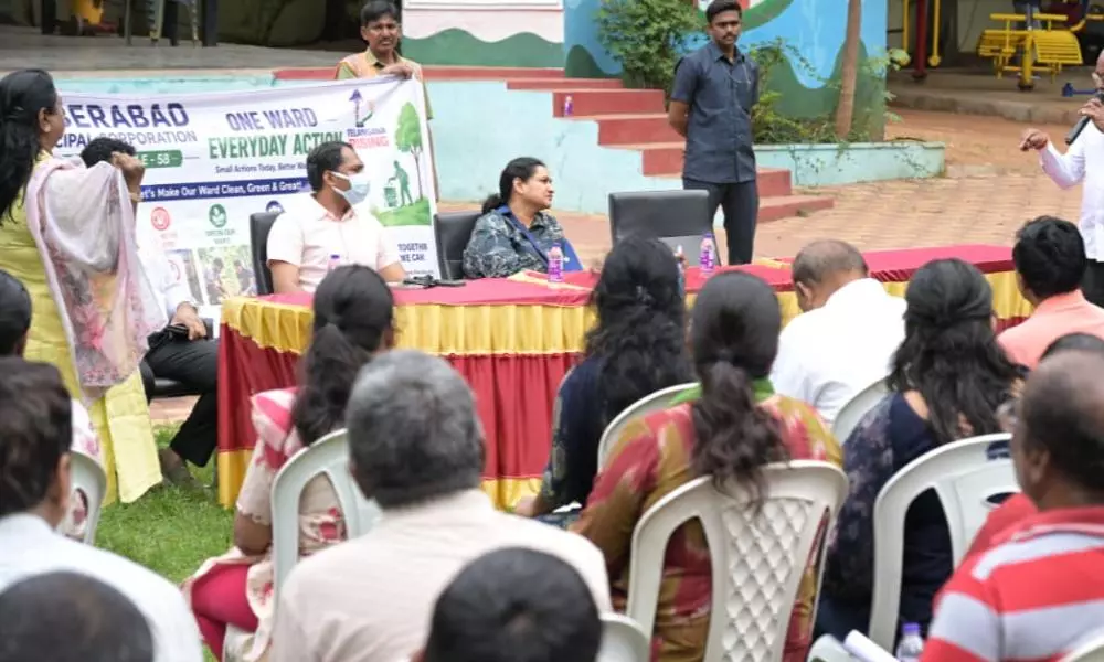 Cyberabad Commissioner Reviews Civic Issues in Pragathi Nagar Cyberabad Commissioner Reviews Civic Issues in Pragathi Nagar
