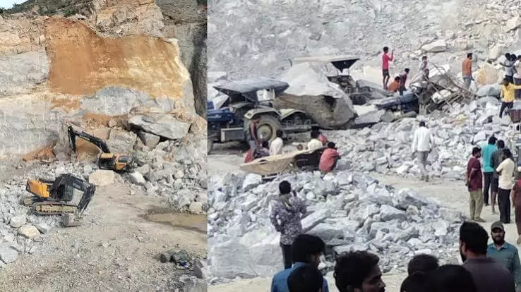 7 Killed, 5 Injured As Boulder Slips And Rolls Down At a Quarry In South Bengaluru 7 Killed, 5 Injured As Boulder Slips And Rolls Down At a Quarry In South Bengaluru