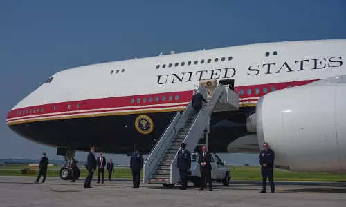 Trump Takes First Flight on Qatar-Gifted Air Force One