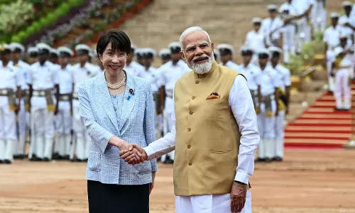 Japan PM Takaichi Receives Guard of Honour at Rashtrapati Bhavan Japan PM Takaichi Receives Guard of Honour at Rashtrapati Bhavan