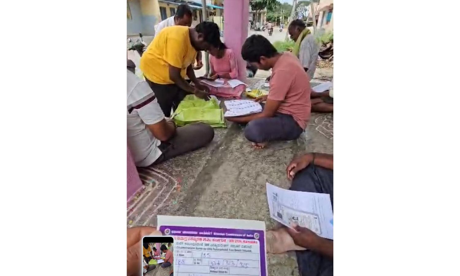 Smart BLOs Take To Pool Verification of Electoral Rolls At Several Places in Karnataka