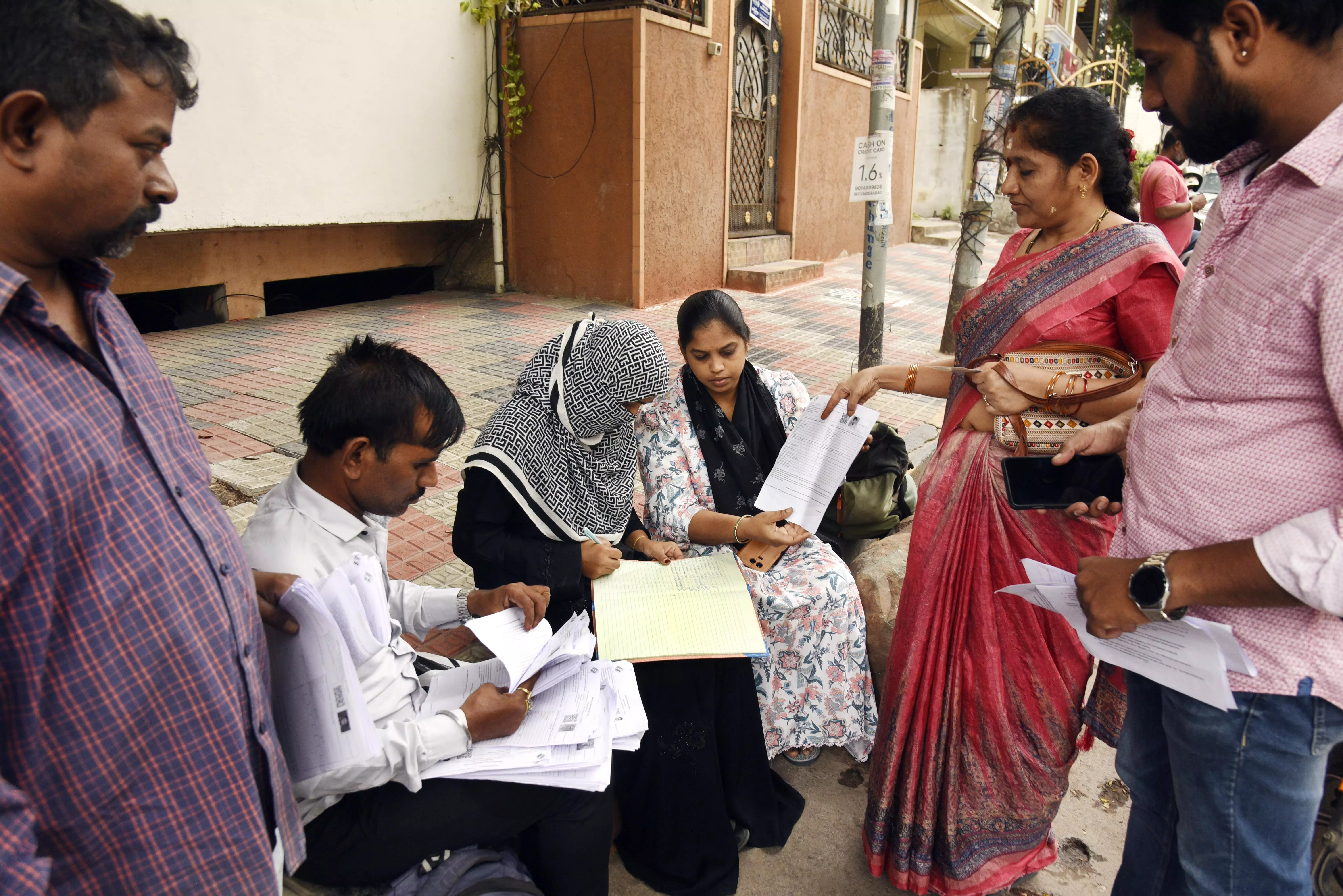 Top Poll Officials Inspect Voter Roll Revision Work in Hyderabad Top Poll Officials Inspect Voter Roll Revision Work in Hyderabad