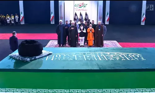 Indian Dignitaries Attend Ayatollah Ali Khameneis Funeral in Tehran