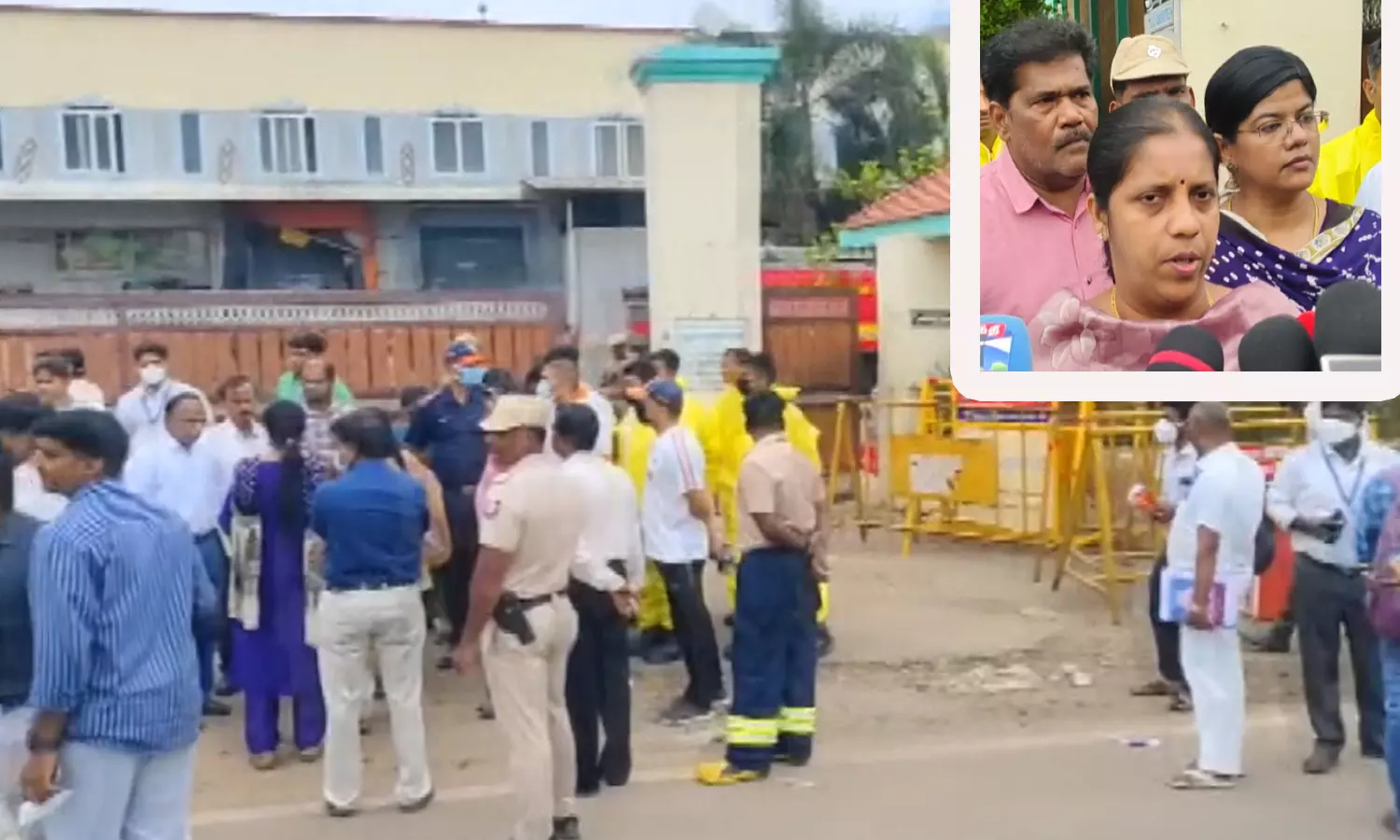 Tiruvallur: TN Govt Begins Extraction Of Ammonia Gas At Seafood Factory Tiruvallur: TN Govt Begins Extraction Of Ammonia Gas At Seafood Factory