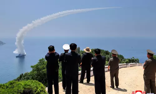 North Koreas Kim Oversees Latest Naval Weapons Tests