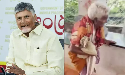 AP CM Naidu Hails 116-Year-Old Grandmothers Tirumala Trek AP CM Naidu Hails 116-Year-Old Grandmothers Tirumala Trek