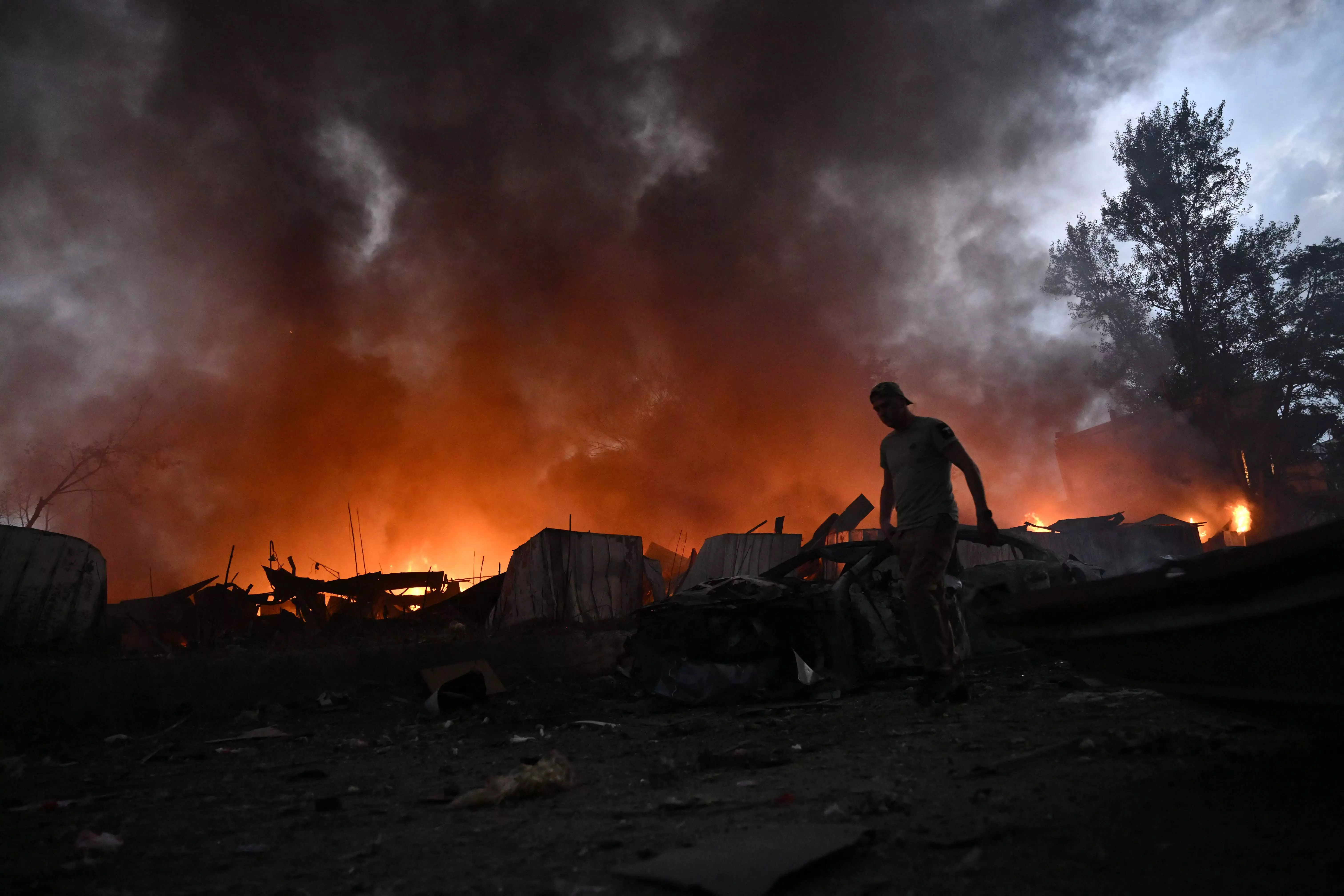 Russian Missile and Drone Attack on Kyiv Kills At Least 7 Russian Missile and Drone Attack on Kyiv Kills At Least 7