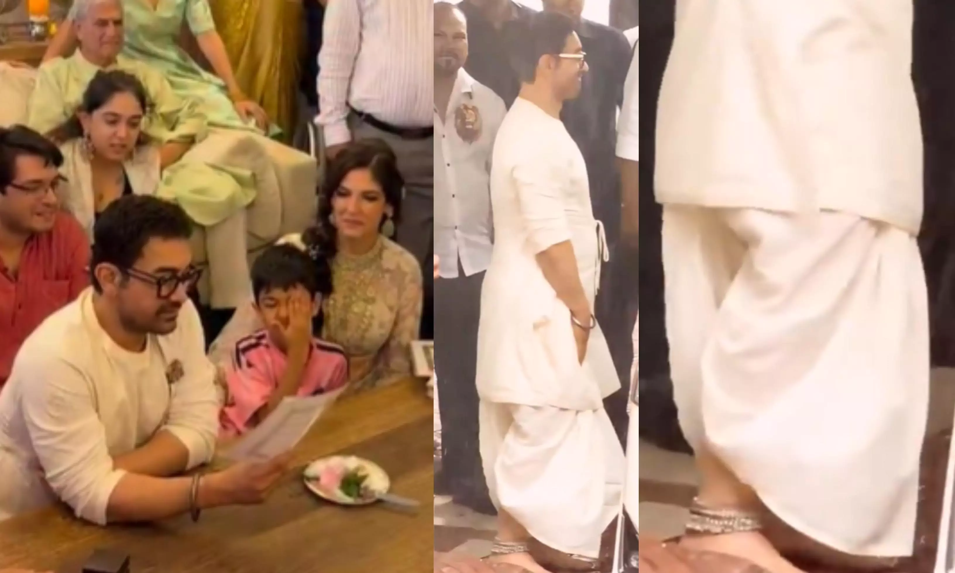 Aamir Khans Silver Anklet in Wedding is Talk of Town Aamir Khans Silver Anklet in Wedding is Talk of Town