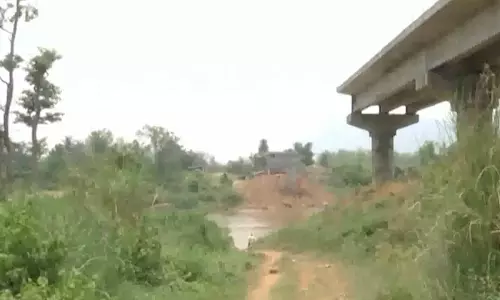 31 Years On, Purnapadu Bridge Still Incomplete, Triggers Protest in Manyam 31 Years On, Purnapadu Bridge Still Incomplete, Triggers Protest in Manyam