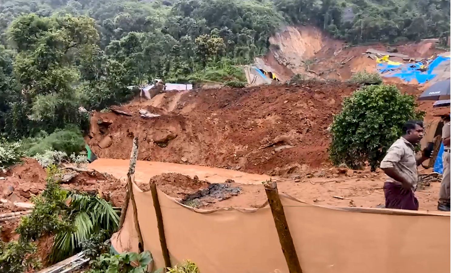 Directions had been issued earlier to Konkan Railway officials, directing them to remove the accumulated earth and stop work temporarily, he said