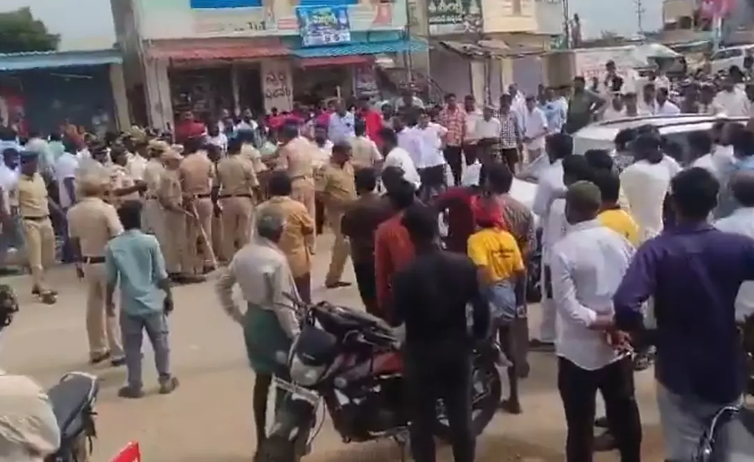 Tension Prevails in Arvapally, Suryapet District, After Congress Leaders Clash