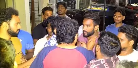 Hostel Students Protest over Worms in Food in Madhapur Hostel Students Protest over Worms in Food in Madhapur