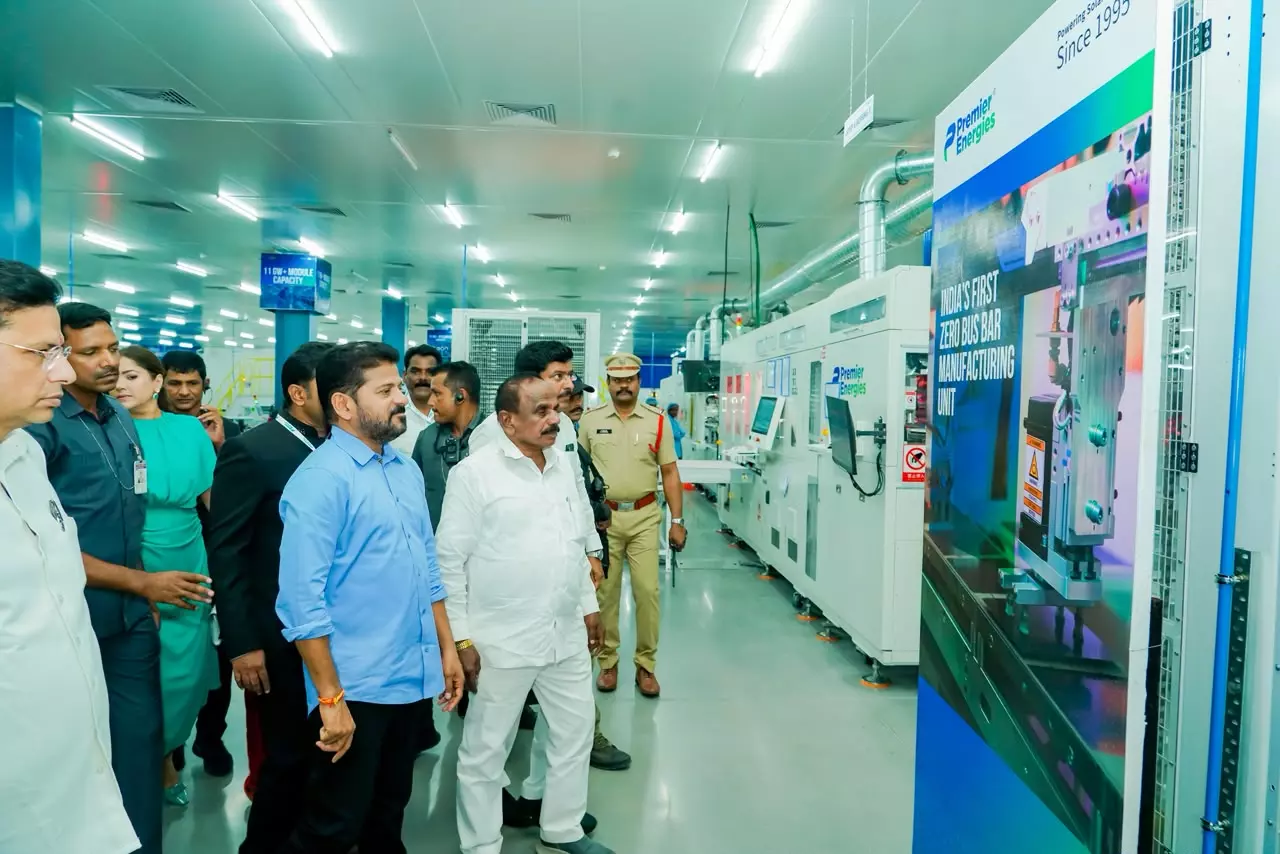 Revanth Reddy Launches Solar Unit, Outlines Vision for Pollution-Free Growth Revanth Reddy Launches Solar Unit, Outlines Vision for Pollution-Free Growth